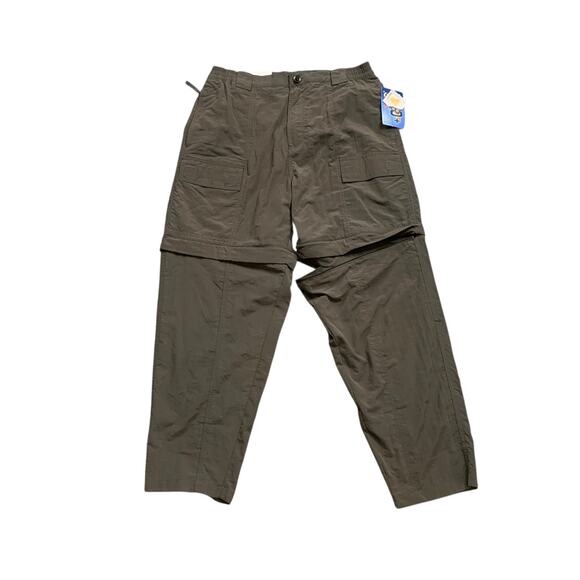 World Wide Sportsman Pants Mens L Large Charcoal Convertible Hiking Fishing - Picture 1 of 15
